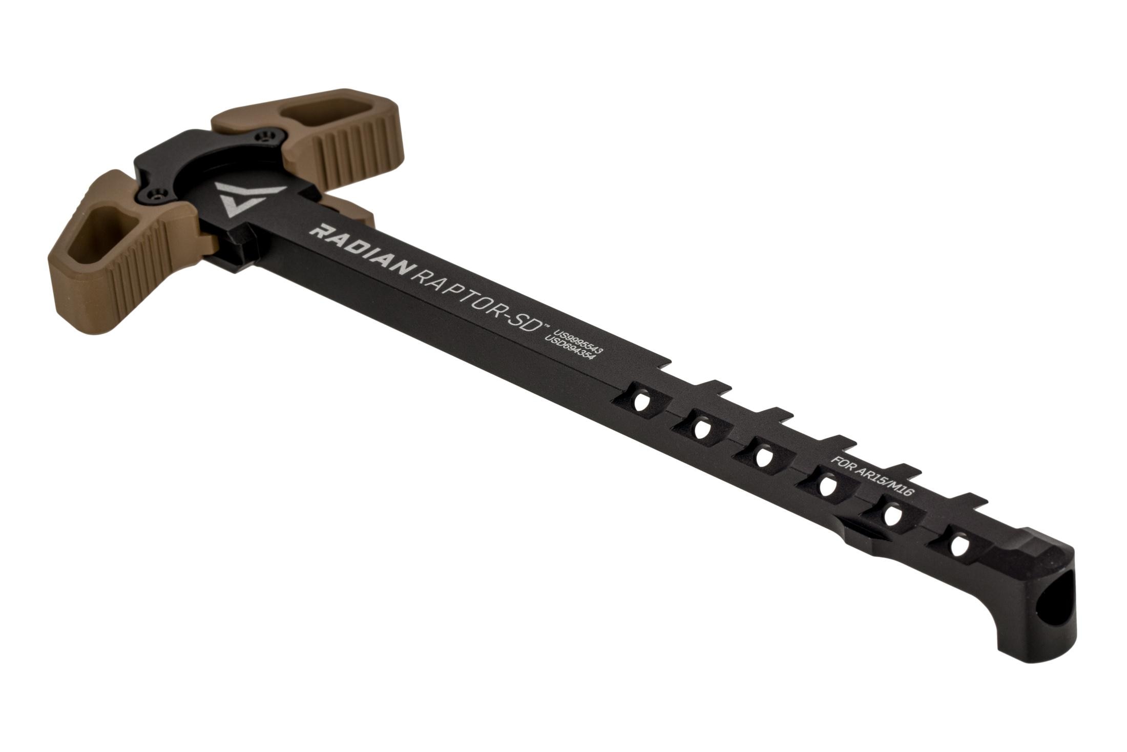 Radian Raptor SD Vented Ambidextrous AR-15 Charging Handle - FDE